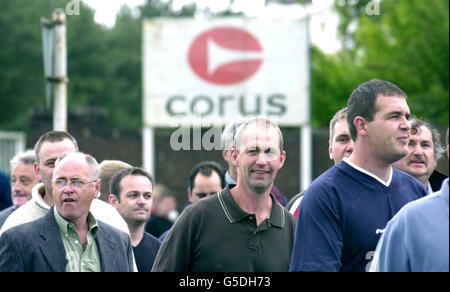 Gorseinon Corus Arbeitnehmer Stockfoto