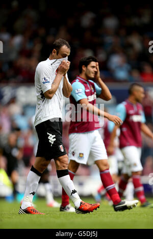 Fußball - Barclays Premier League - West Ham United gegen Fulham - Upton Park Stockfoto