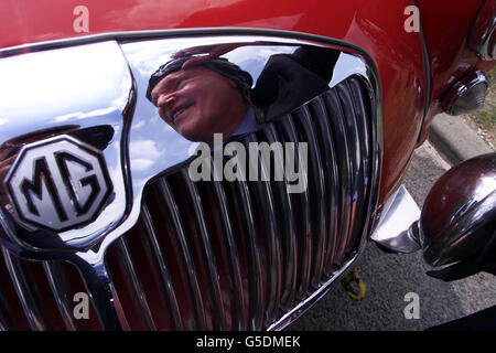 Paddy Hopkirk MG Stockfoto