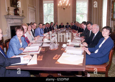 Blairs neue Regierung Kabinett Stockfoto