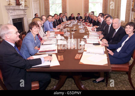 Blairs neue Regierung Kabinett Stockfoto