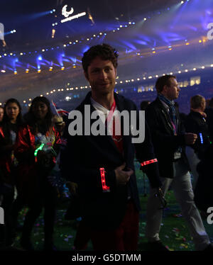 Paralympische Spiele In London - Tag 11. Der britische Jon-Allan Butterworth bei der Abschlussfeier der Paralympischen Spiele 2012 in London im Olympiastadion in London. Stockfoto