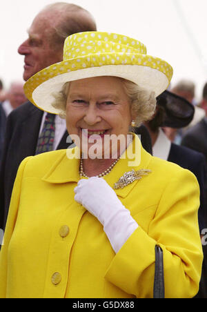 Jersey Channel Islands Queen-Besuch Stockfoto