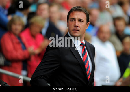 Fußball - Npower Football League Championship - Cardiff City gegen Leeds United – Cardiff City Stadium Stockfoto
