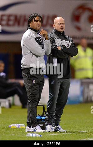 Fußball - Npower League One - Shrewsbury Town gegen Coventry City - indication Wiese Stockfoto