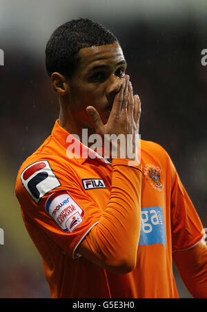 Fußball - Npower Football League Championship - Blackpool V Huddersfield Town - Bloomfield Road Stockfoto