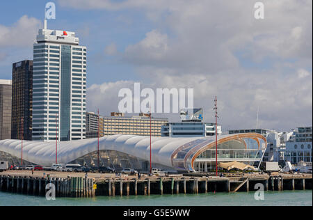 Fährhafen Auckland, Auckland, Nordinsel, Neuseeland Stockfoto