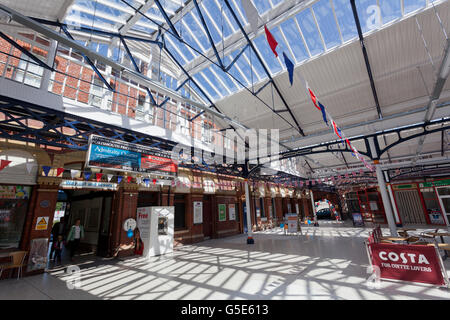 Hauptbahnhof Portsmouth, Portsmouth, Hampshire, England, Vereinigtes Königreich, Europa Stockfoto