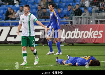 Fußball - 2014 FIFA WM - Qualifikation - Gruppe C - Kasachstan V Republik Irland - Astana Arena Stockfoto