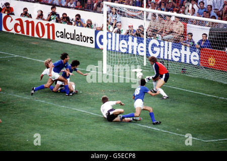 Fußball - FIFA World Cup-Finale 1982 - Italien / BRD - Santiago-Bernabéu-Stadion Stockfoto