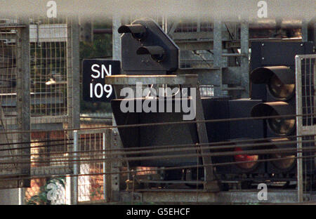 Schiene Paddington/Signal 109 Stockfoto