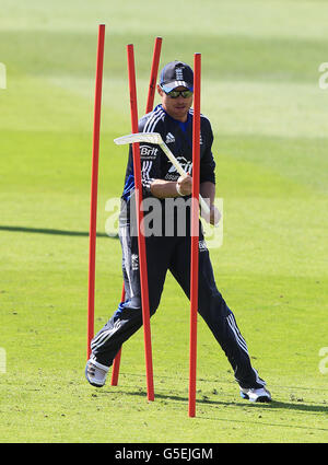 Cricket - Fifth NatWest One Day International - England - Südafrika - Nets Session - Trent Bridge. Englands Ian Bell während der heutigen Netzsitzung Stockfoto