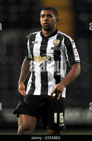 Soccer - npower League One - Notts County / Hartlepool United - Meadow Lane. Joss Labadie von Notts County während des Spiels der npower League One in Meadow Lane, Nottingham. Stockfoto