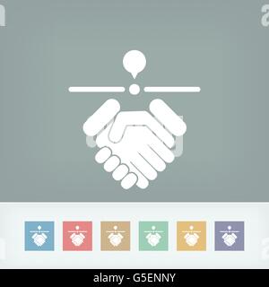 Stimmen Standort-Symbol Stock Vektor