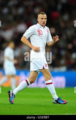 Fußball - FIFA Fußball-Weltmeisterschaft 2014 - Qualifikation - Gruppe H - England - Ukraine - Wembley-Stadion. Tom Cleverley, England Stockfoto