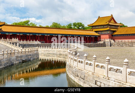 Inneren goldenen Wasser Fluss in die Verbotene Stadt, Beijing Stockfoto