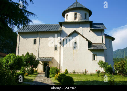 Moraca Kloster ist ein serbisch-orthodoxe Kloster liegt im Tal des Flusses Moraca in Kolasin, Montenegro Mitte. Stockfoto
