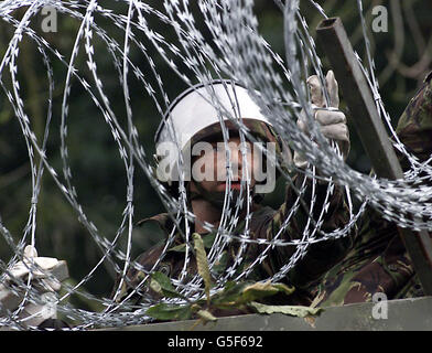 Sicherheit Drumcree Kirche Stockfoto