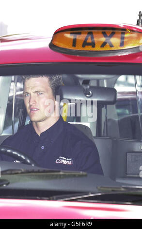 Ralf Schumacher London taxi Stockfoto