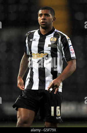 Soccer - npower League One - Notts County / Hartlepool United - Meadow Lane. Joss Labadie von Notts County Stockfoto