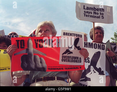 BAA AGM Protest Stockfoto