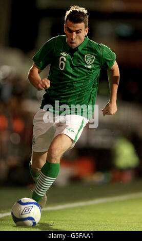 Fußball - International Friendly - Republik Irland - Oman - Craven Cottage. Seamus Coleman der Republik Irland in Aktion Stockfoto