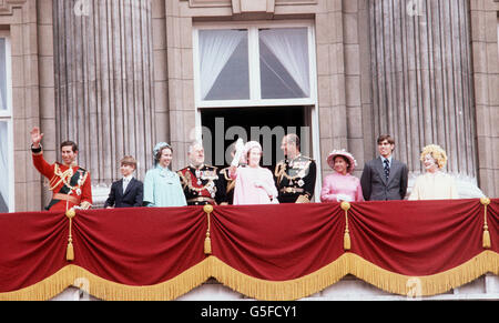 Royalty - Königin Elizabeth II Silver Jubilee Stockfoto