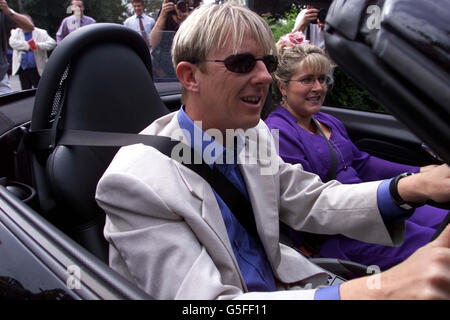 Sarah Lancashire Hochzeit Kennedy Stockfoto