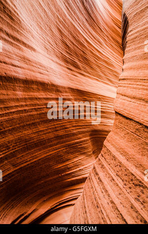 Ich hatte eine absolut beeindruckende Zeit im Antelope Canyon, Arizona. Es war so unglaublich, dass diese Slotcanyon entdecken Stockfoto