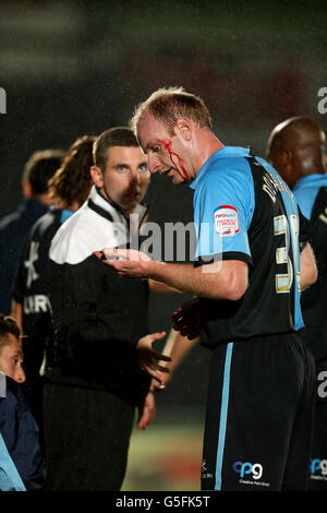 Fußball - Npower Football League Two - Wycombe Wanderers V Plymouth Argyle - Adams Park Stockfoto