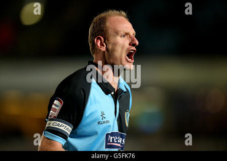 Fußball - npower Football League Two - Wycombe Wanderers / Plymouth Argyle - Adams Park. Gary Doherty Von Wycombe Wanderers Stockfoto