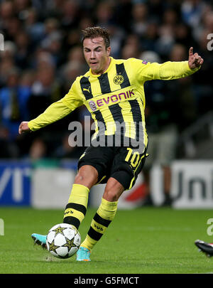 Fußball - UEFA Champions League - Gruppe D - Manchester City gegen Borussia Dortmund - Etihad Stadium Stockfoto