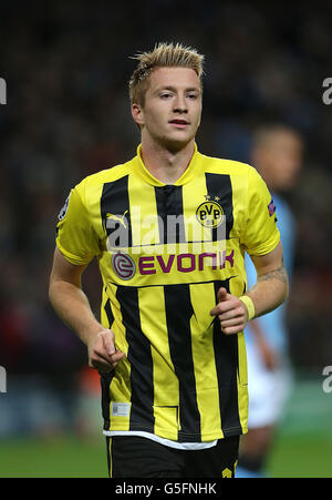 Fußball - UEFA Champions League - Gruppe D - Manchester City gegen Borussia Dortmund - Etihad Stadium Stockfoto