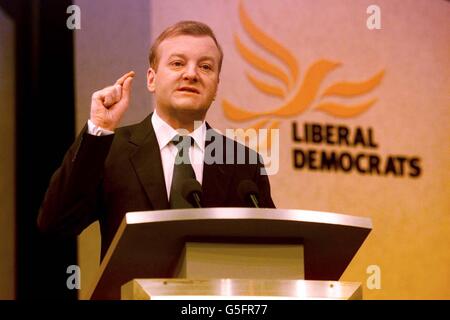 Lib Dem Konferenz Kennedy-Rede Stockfoto