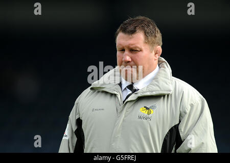 Rugby Union - Aviva Premiership - London Wasps gegen Worcester Warriors - Adams Park. Dai Young, London wesps Director of Rugby Stockfoto