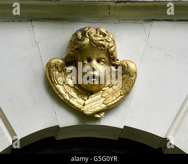 Kirche St. Anne & St Agnes, London: Cherub Stockfoto