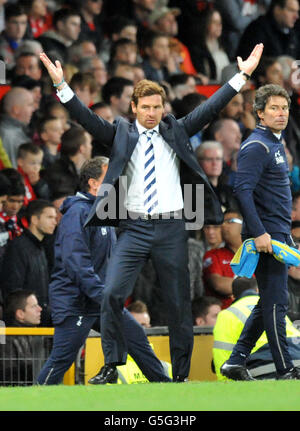 Fußball - Barclays Premier League - Manchester United / Tottenham Hotspur - Old Trafford. Andre Villas Boas, Manager von Tottenham Hotspur Stockfoto