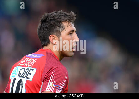 Rugby Union - Aviva Premiership - London Welsh / Saracens - Kassam Stadium. Gavin Henson, der Londoner Waliser Stockfoto