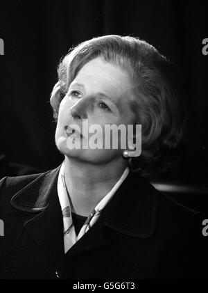 Margaret Thatcher / Auto Bombe im House Of Commons Stockfoto