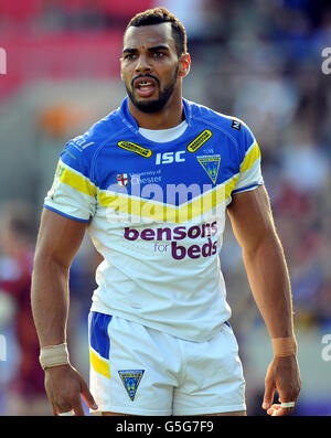 Rugby League - Stobart Super League - Warrington Wolves V Huddersfield Riesen - Halliwell Jones Stadium Stockfoto