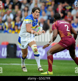 Rugby League - Stobart Super League - Warrington Wolves V Huddersfield Riesen - Halliwell Jones Stadium Stockfoto