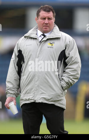 Rugby Union - Aviva Premiership - London Wasps gegen Worcester Warriors - Vicarage Road. Dai Young, London Wesps Cheftrainer Stockfoto