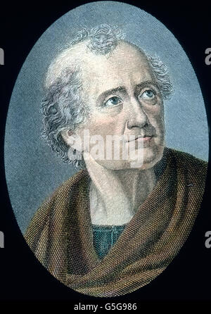 Friedrich Gottlieb Klopstock (1724-1803), Deutscher Dichter. Deutscher Dichter. Mann, Porträt, Poesie, Dichter, Literatur, Europa, Deutschland, Geschichte, historisch, 1910er Jahre, 1920er-Jahre des 20. Jahrhunderts, archivieren, Carl Simon, Stockfoto