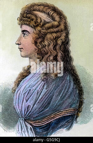 Charlotte Albertine Ernestine von Stein (1742-1827), Freundin Goethes. Freund von Goethe. Frau, Porträt, Profil, Mode, 18. Jahrhundert, Europa, Deutschland, Geschichte, historisch, 1910er Jahre, 1920er-Jahre des 20. Jahrhunderts, archivieren, Carl Simon, Stockfoto