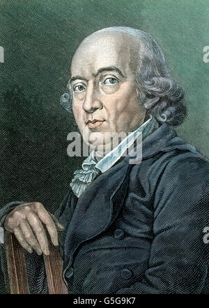Johann Gottfried Herder (1744-1803), Dichter, gehe, Theologe. Dichter, Übersetzer, Theologe. Mann, Porträt, Poesie, Dichter, Literatur, Europa, Deutschland, Geschichte, historisch, 1910er Jahre, 1920er-Jahre des 20. Jahrhunderts, archivieren, Carl Simon, Stockfoto