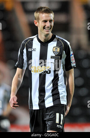 Fußball - Johnstone's Paint Trophy - nördliche Sektion - zweite Runde - Notts County / Sheffield United - Meadow Lane. Jeff Hughes, Notts County Stockfoto