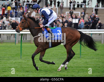 Califante geritten von Richard Hughes in der Sakhee Oh so Sharp Stakes (Fillies Gruppe 3) Stockfoto