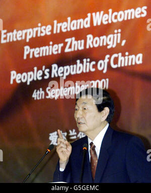 Chinesisch-PM Besuch Dublin Stockfoto