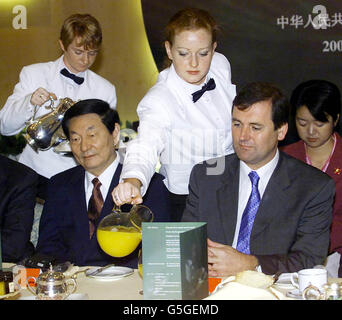 Chinesisch-PM Besuch Dublin Stockfoto