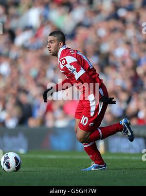 Fußball - Barclays Premier League - West Bromwich Albion gegen Queens Park Rangers - The Hawthorns. Adel Taarabt von Queens Park Rangers in Aktion Stockfoto